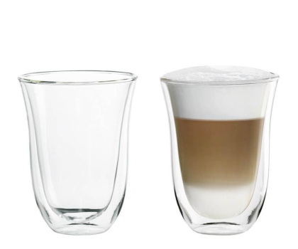 Akcesoria do ekspresów DELONGHI Zestaw 2 szklanek termicznych do latte macchiato 330 ml